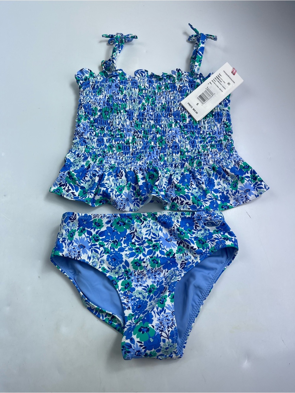 Vineyard Vines Girls Helen Floral Swimwear Two Piece Size 5